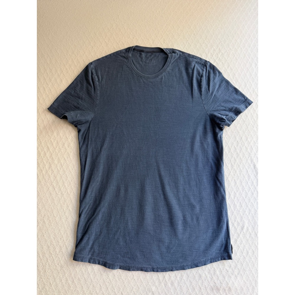 Falconeri Crew Neck T-Shirt Navy Blue Cotton Minimalist Large
